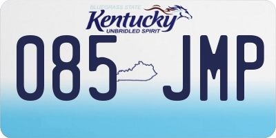 KY license plate 085JMP