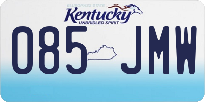 KY license plate 085JMW
