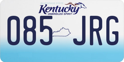 KY license plate 085JRG