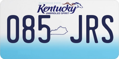 KY license plate 085JRS