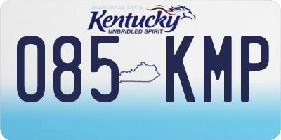 KY license plate 085KMP