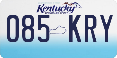 KY license plate 085KRY