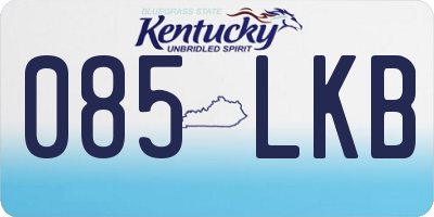 KY license plate 085LKB