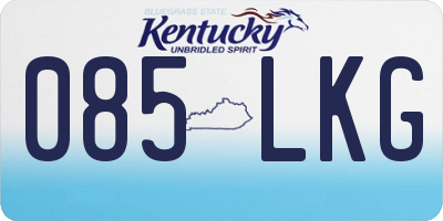 KY license plate 085LKG
