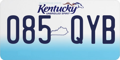 KY license plate 085QYB