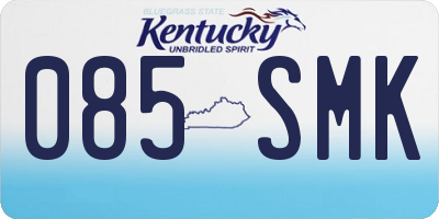 KY license plate 085SMK