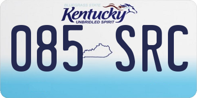 KY license plate 085SRC