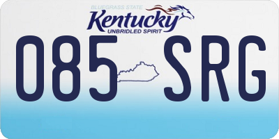 KY license plate 085SRG