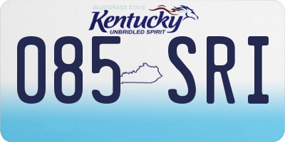 KY license plate 085SRI