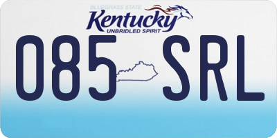 KY license plate 085SRL