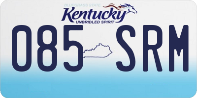 KY license plate 085SRM