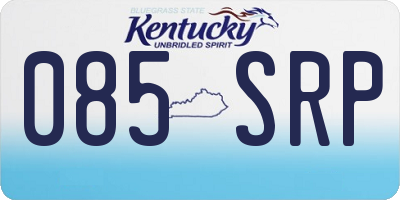KY license plate 085SRP