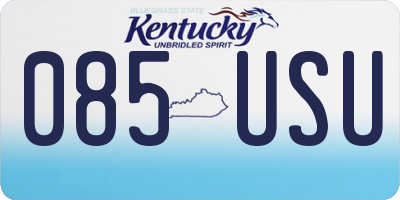 KY license plate 085USU