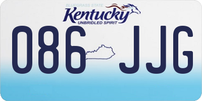 KY license plate 086JJG