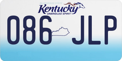 KY license plate 086JLP