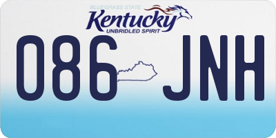 KY license plate 086JNH