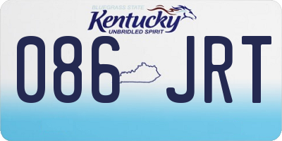 KY license plate 086JRT