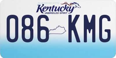 KY license plate 086KMG