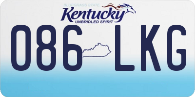 KY license plate 086LKG
