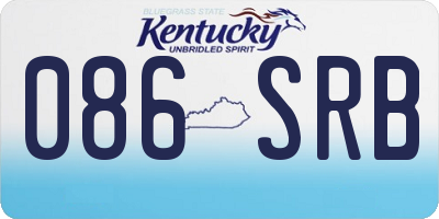 KY license plate 086SRB