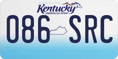 KY license plate 086SRC