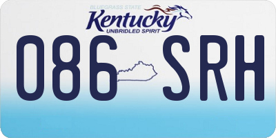 KY license plate 086SRH