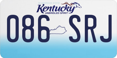 KY license plate 086SRJ