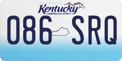 KY license plate 086SRQ