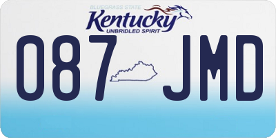 KY license plate 087JMD