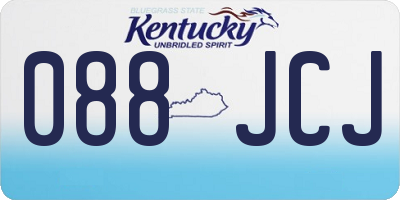 KY license plate 088JCJ