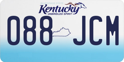 KY license plate 088JCM