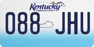 KY license plate 088JHU