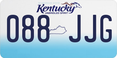 KY license plate 088JJG