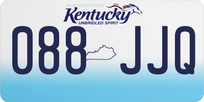 KY license plate 088JJQ