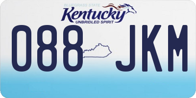 KY license plate 088JKM