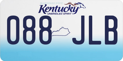 KY license plate 088JLB