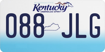 KY license plate 088JLG