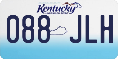 KY license plate 088JLH