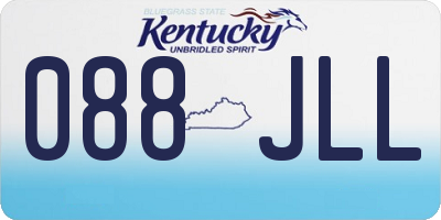 KY license plate 088JLL