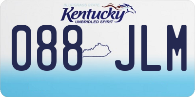 KY license plate 088JLM