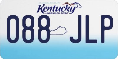 KY license plate 088JLP