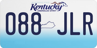 KY license plate 088JLR