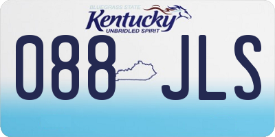 KY license plate 088JLS
