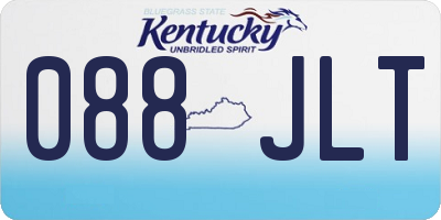KY license plate 088JLT