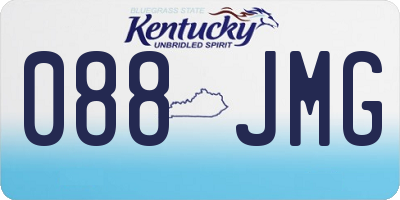 KY license plate 088JMG