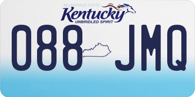 KY license plate 088JMQ
