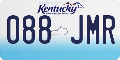 KY license plate 088JMR