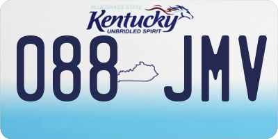 KY license plate 088JMV