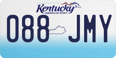 KY license plate 088JMY