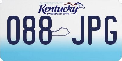 KY license plate 088JPG